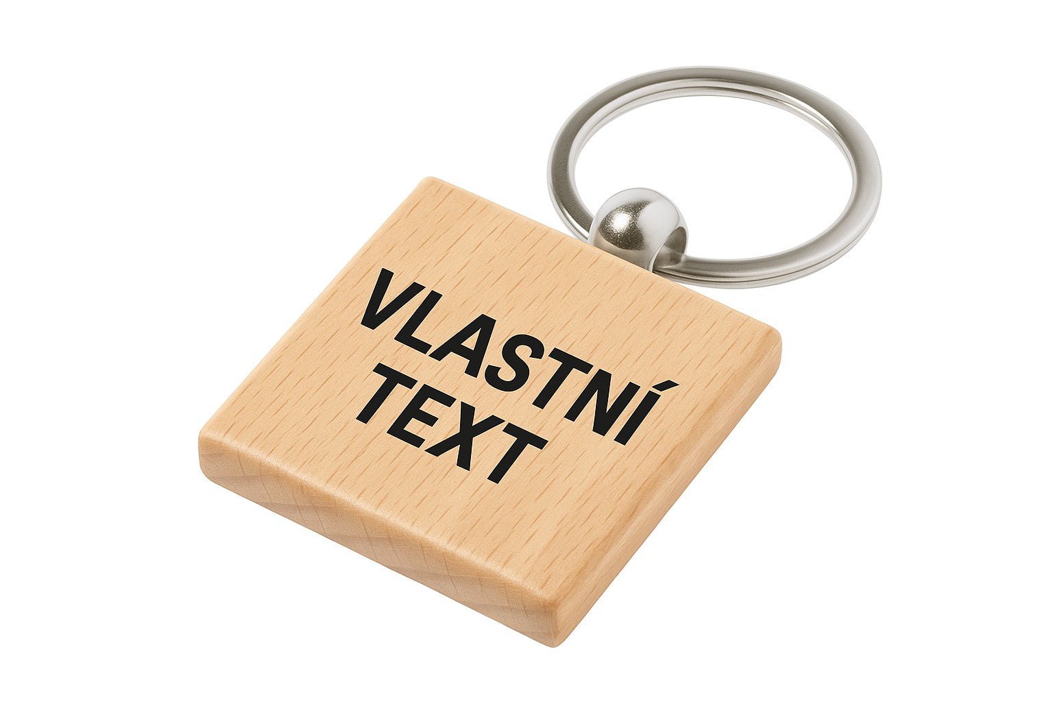 Dřevěná klíčenka